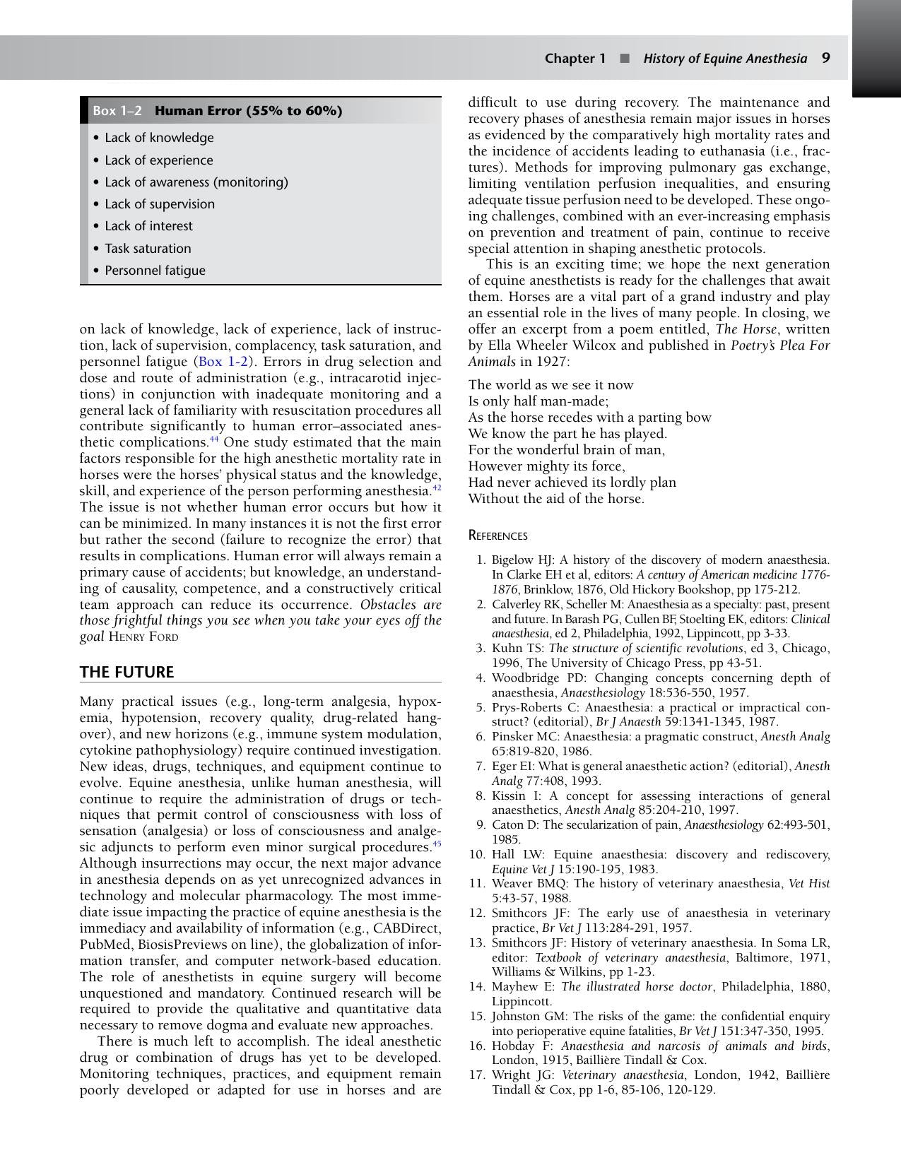Equine Anesthesia Monitoring And Emergency Therapy