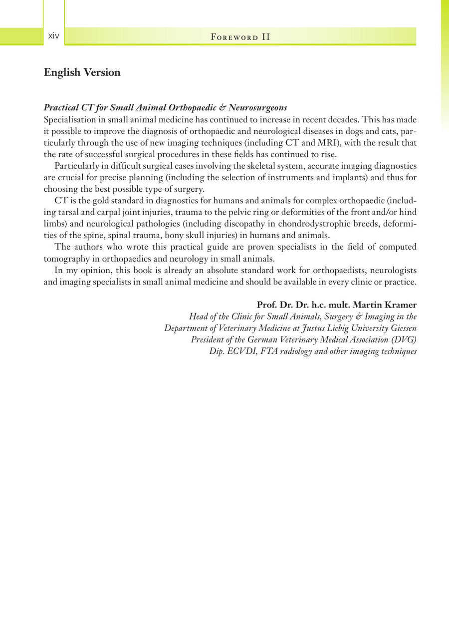 Preview page of Practical Computed Tomography (CT) Guide for the Small Animal Orthopaedic and Neurosurgeon