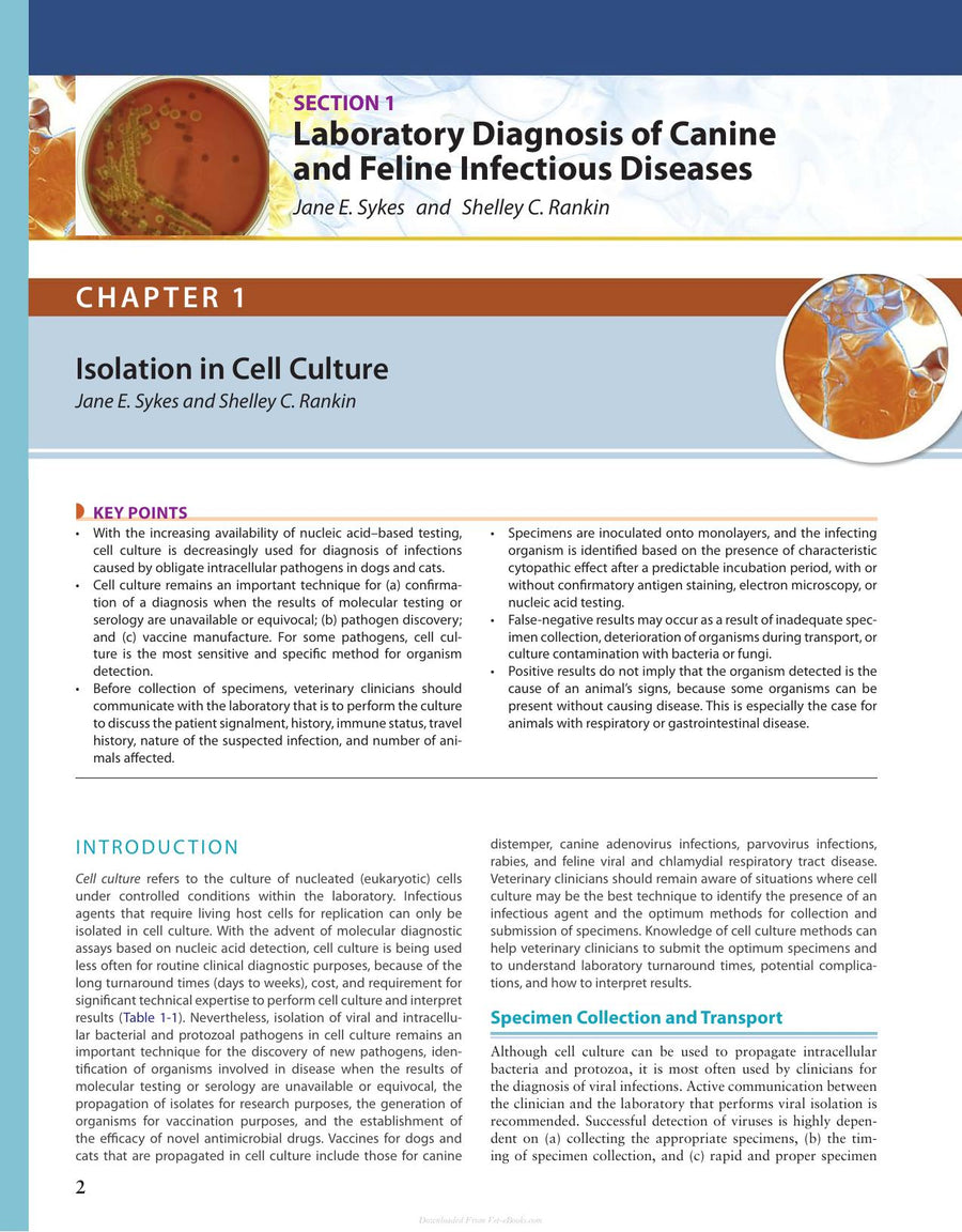 Preview page of Canine and Feline Infectious Diseases