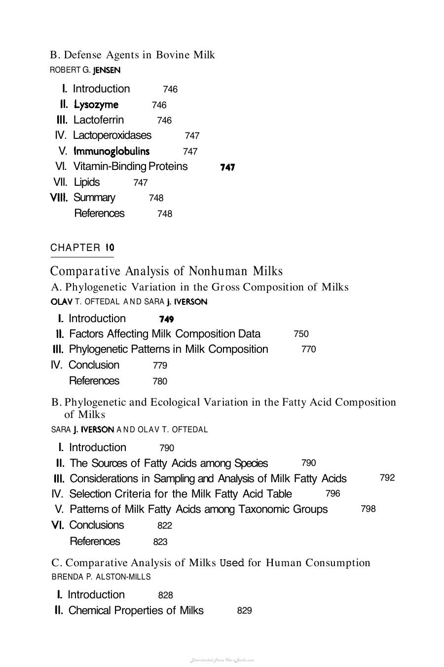 Handbook Of Milk Composition
