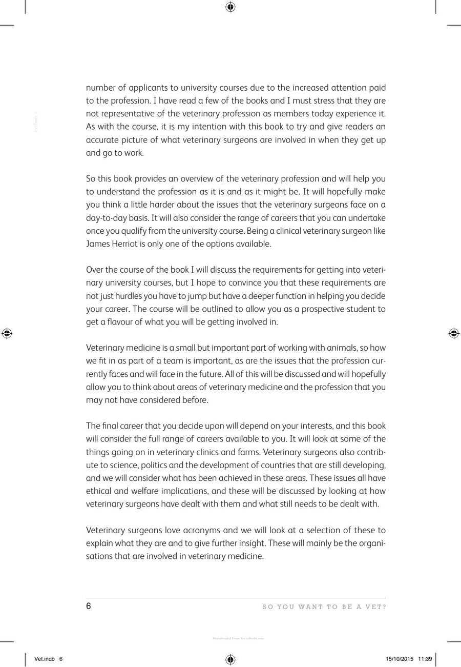 Preview page of So You Want to Be a Vet the Realities of Studying and Working in Veterinary Medicine
