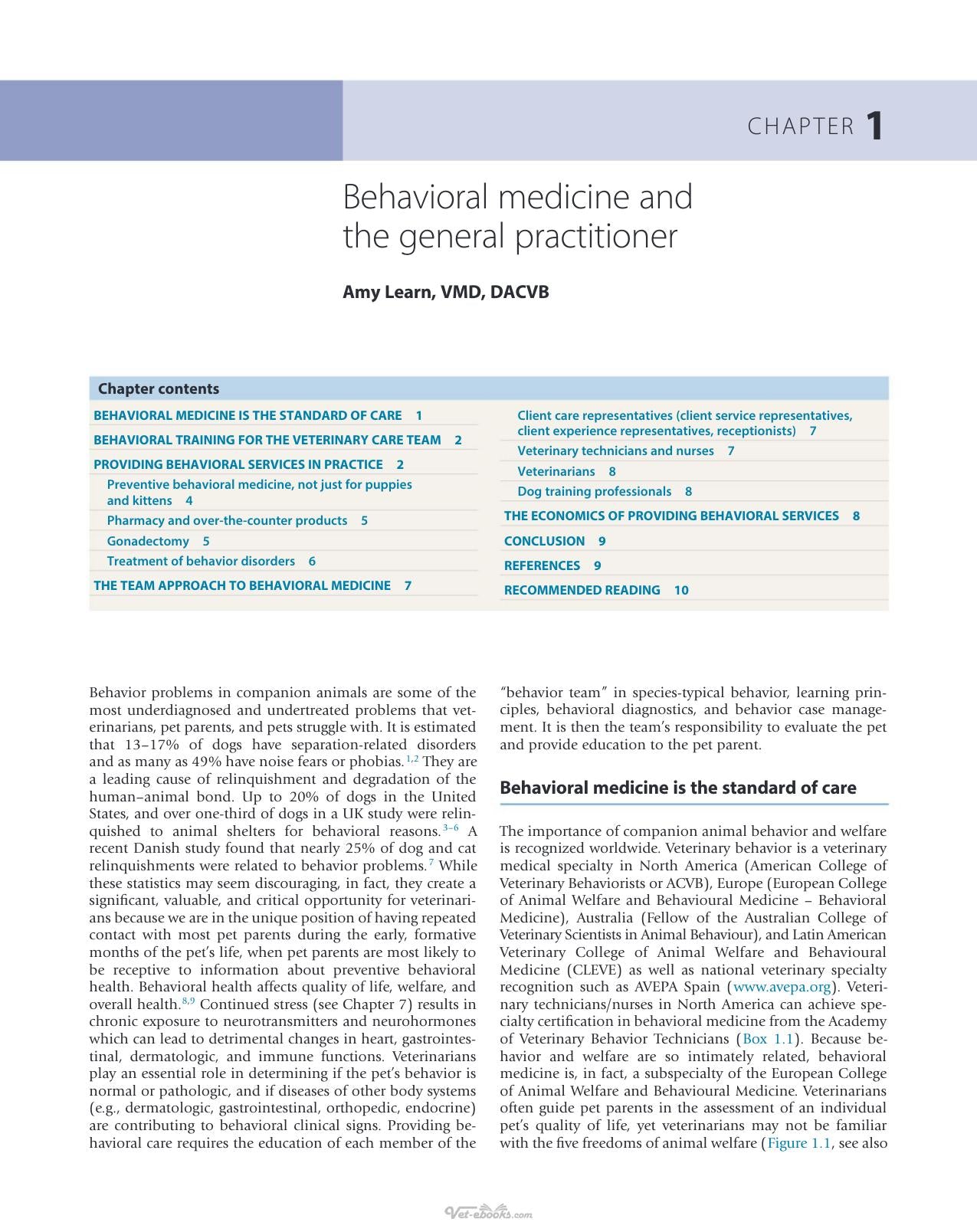 Behavior Problems Of The Dog And Cat 4Th Edition