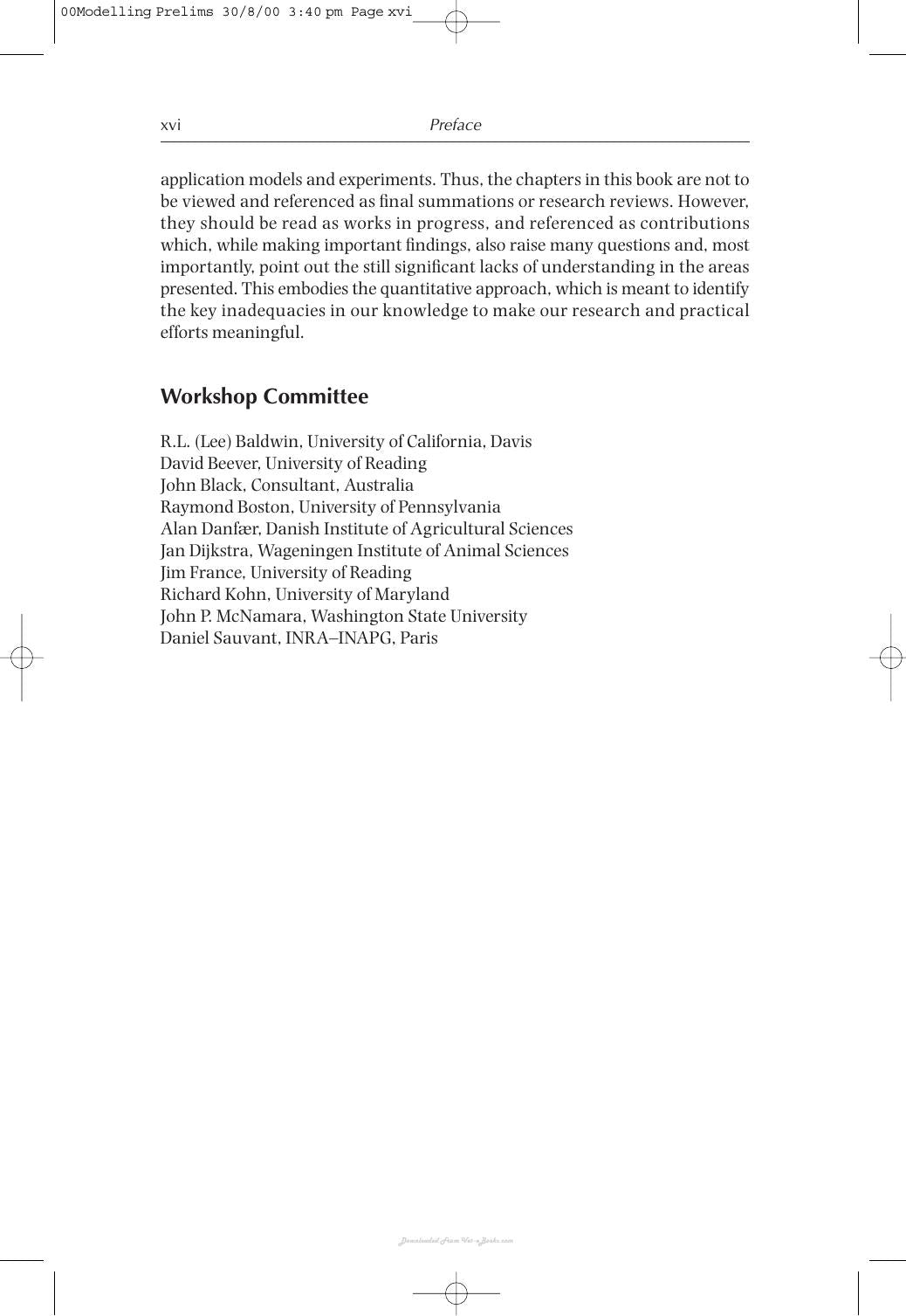 Modelling Nutrient Utilization In Farm Animals