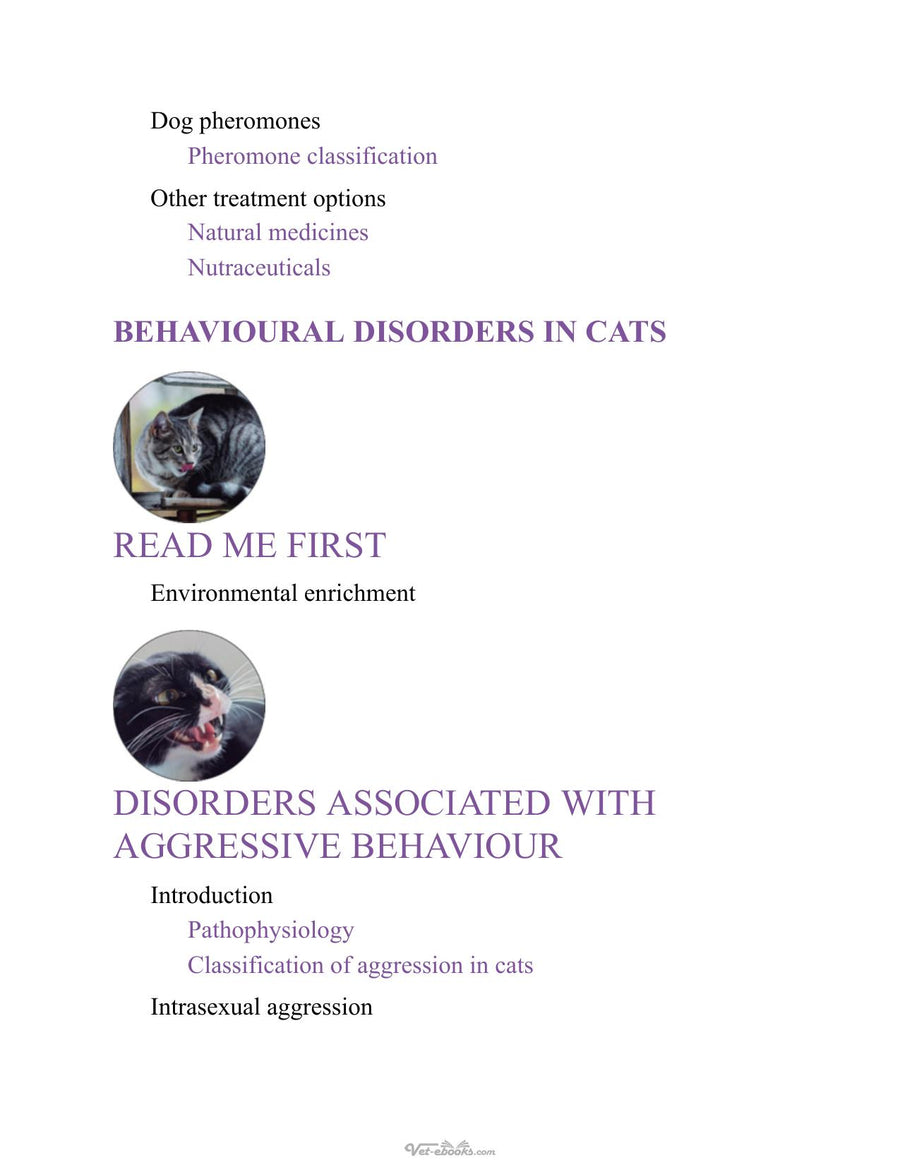Preview page of Behavioural Disorders in Dogs and Cats