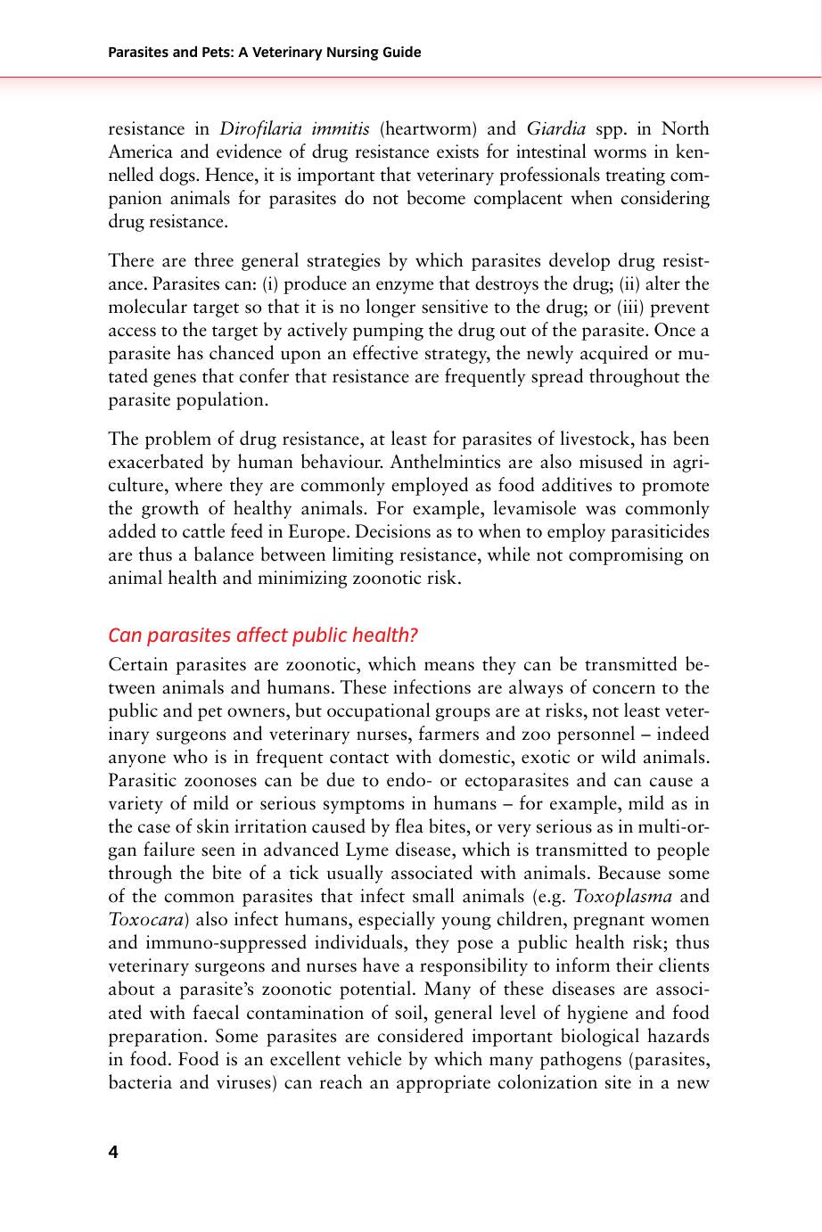 Parasites And Pets A Veterinary Nursing Guide