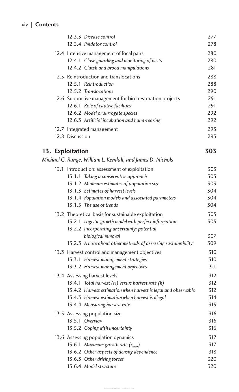 Bird Ecology And Conservation A Handbook Of Techniques