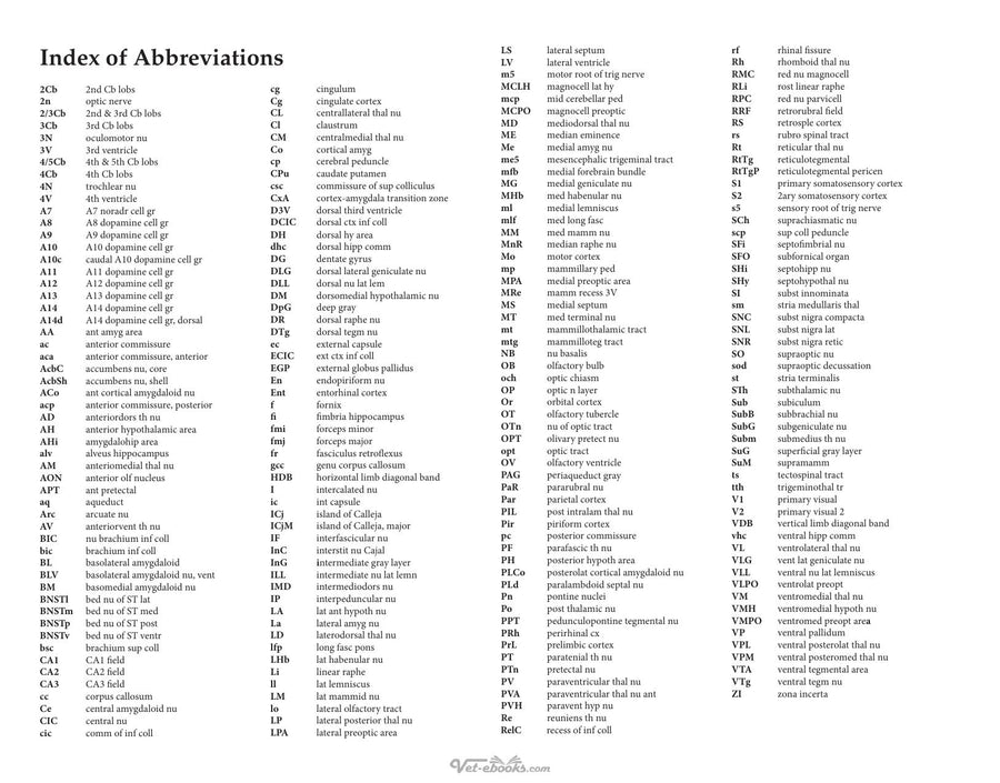 Preview page of Athymic Nude Rat Brain Atlas