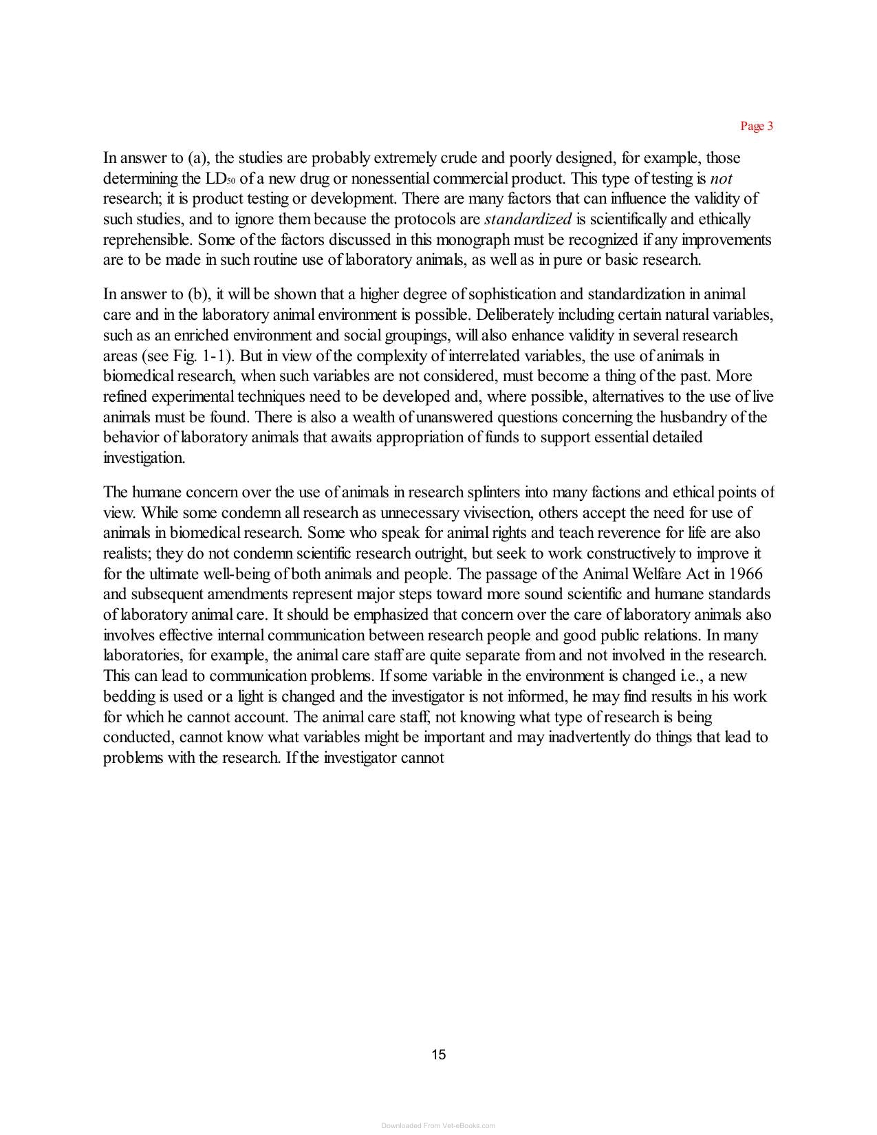 Laboratory Animal Husbandry Ethology Welfare And Experimental Variables