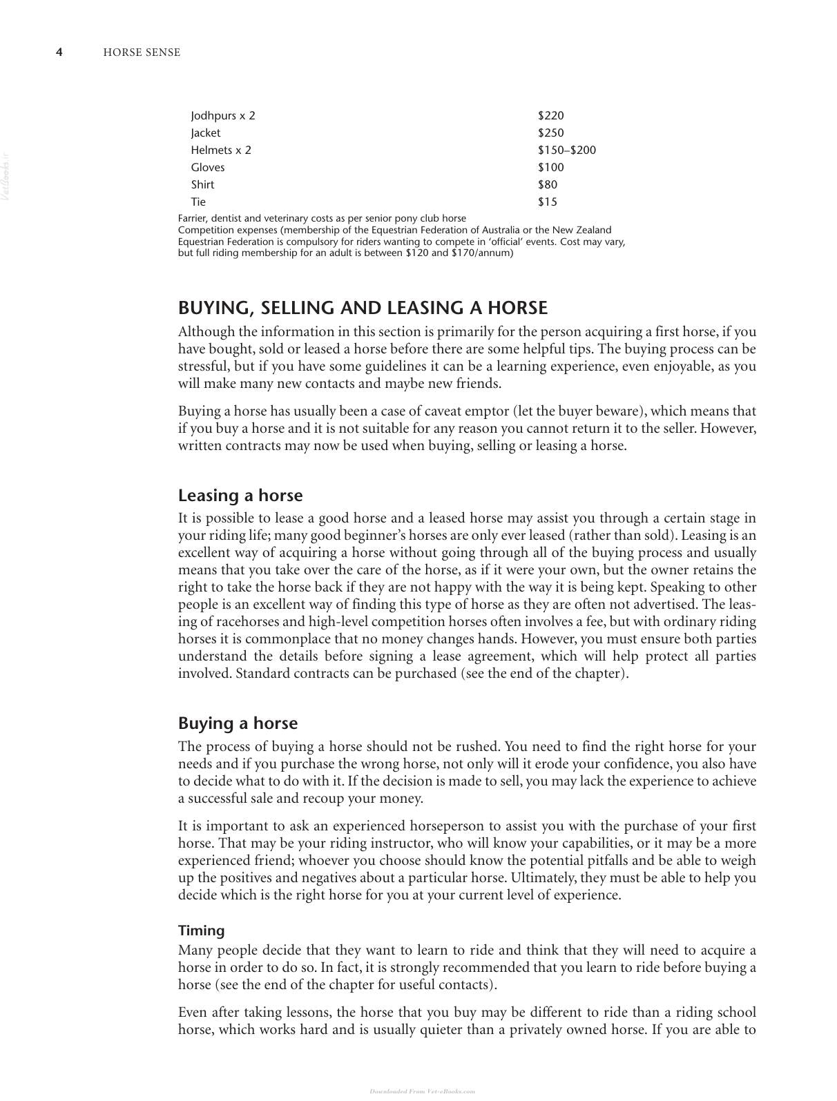Horse Sense The Guide To Horse Care In Australia And New Zealand 2Nd Edition