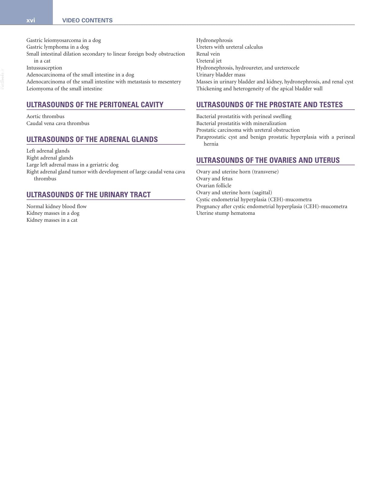 Small Animal Diagnostic Ultrasound 4Th Edition