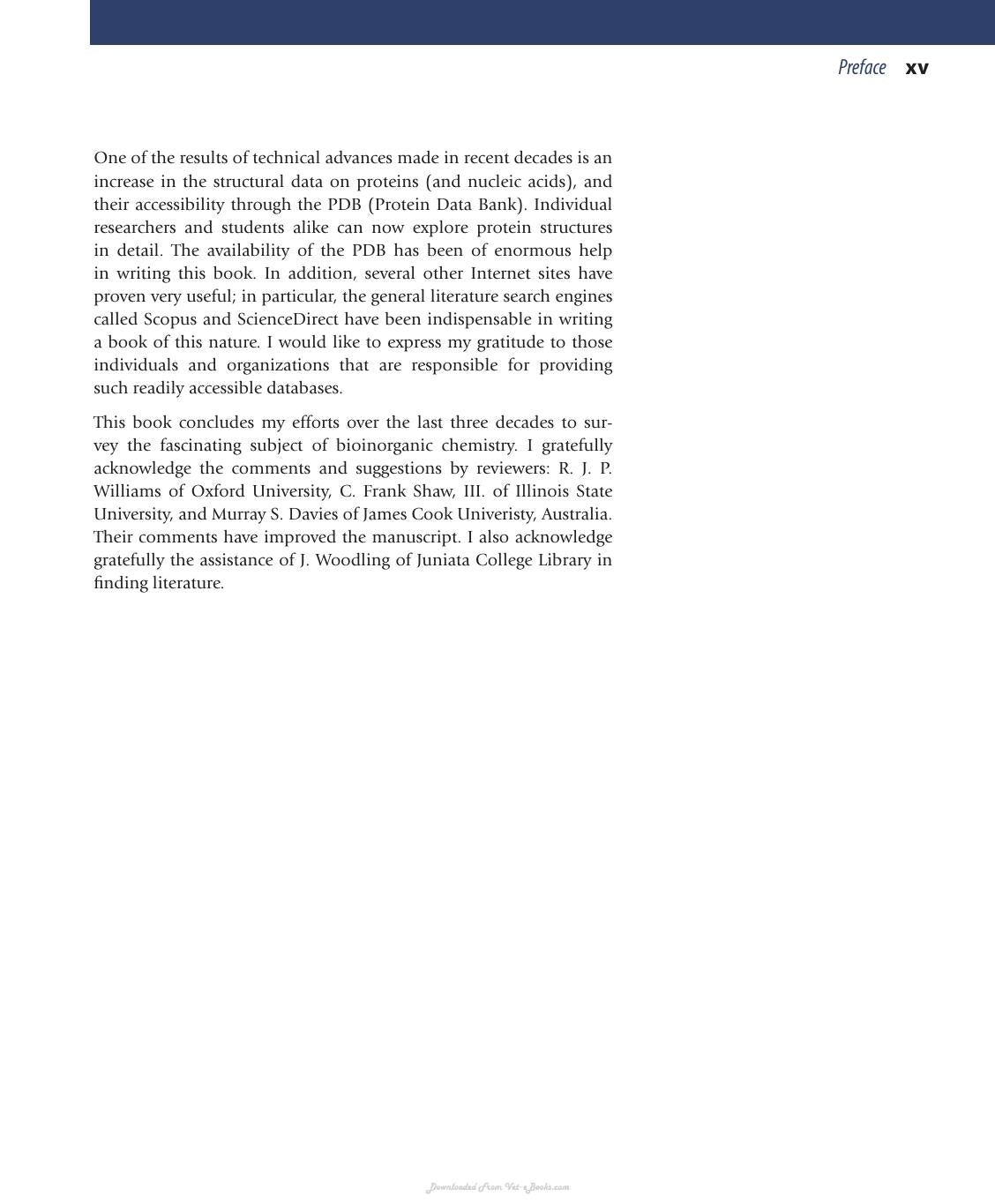 Bioinorganic Chemistry A Survey