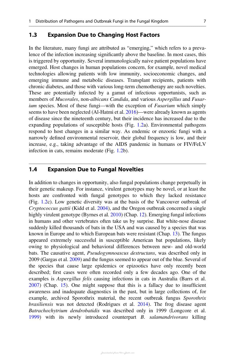 Emerging And Epizootic Fungal Infections In Animals