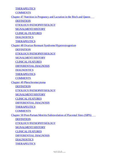 Blackwells Five Minute Veterinary Consult Clinical Companion Small Animal Endocrinology and Reproduction