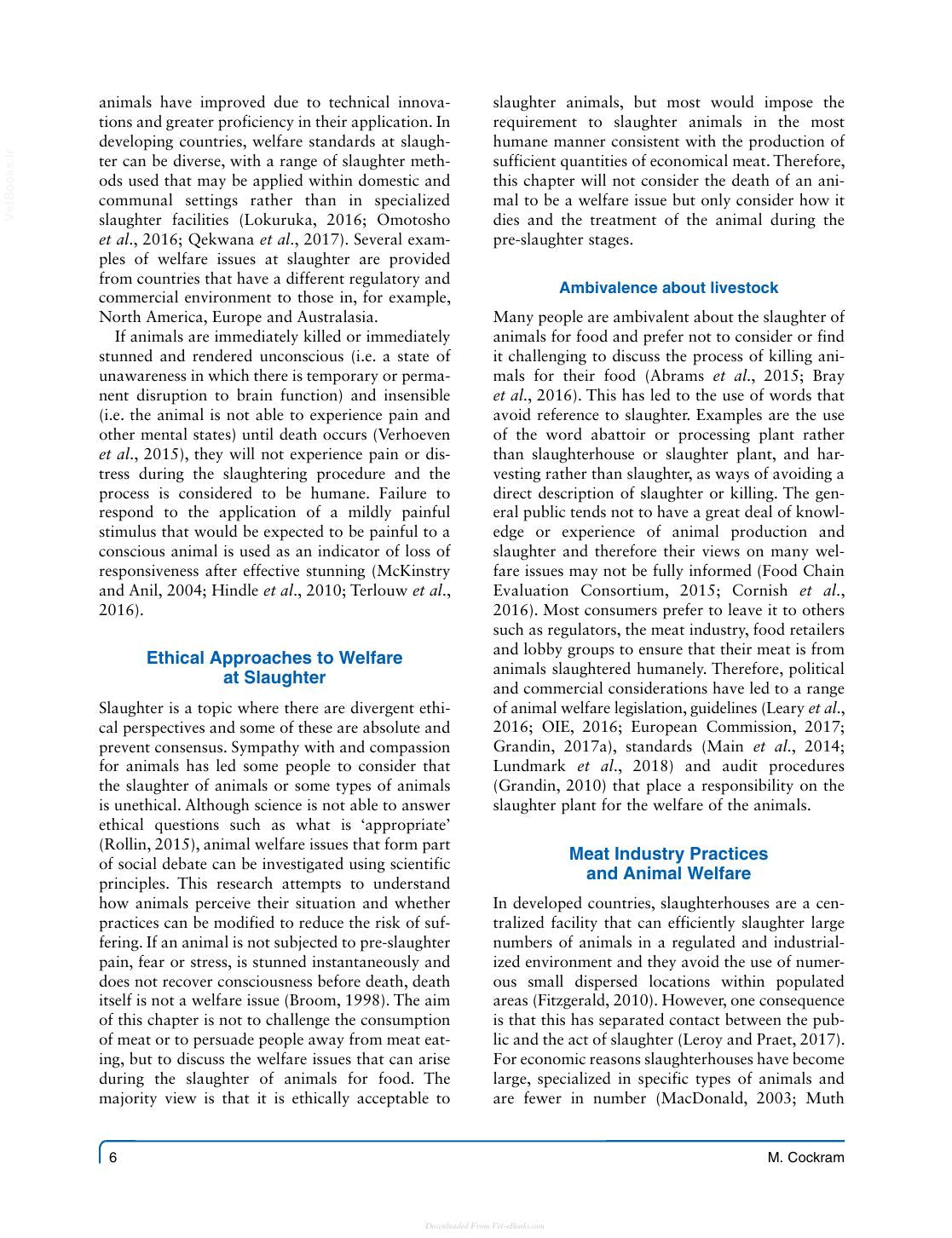 The Slaughter Of Farmed Animals Practical Ways Of Enhancing Animal Welfare