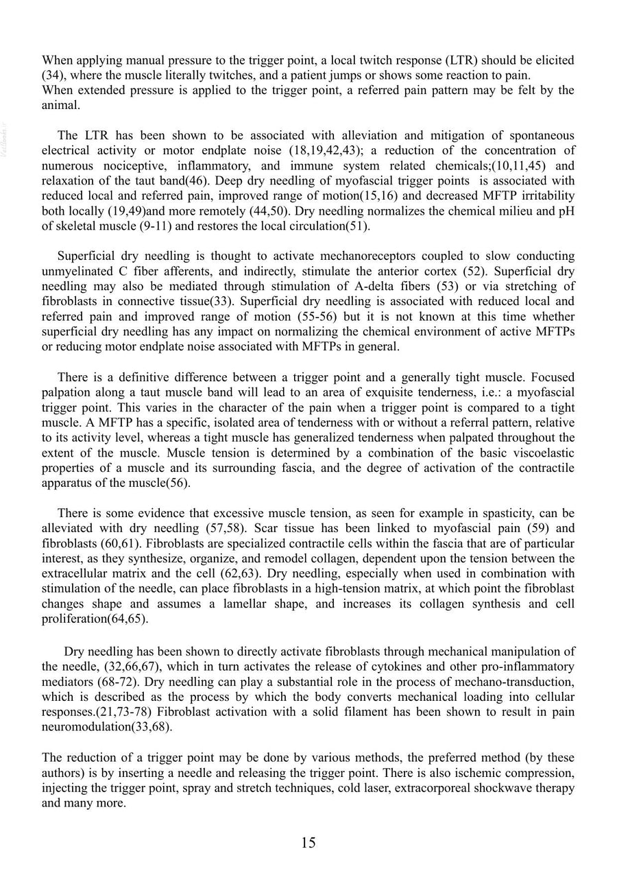 Preview page of A Clinicians Guide to Myofascial Pain in the Canine Patient