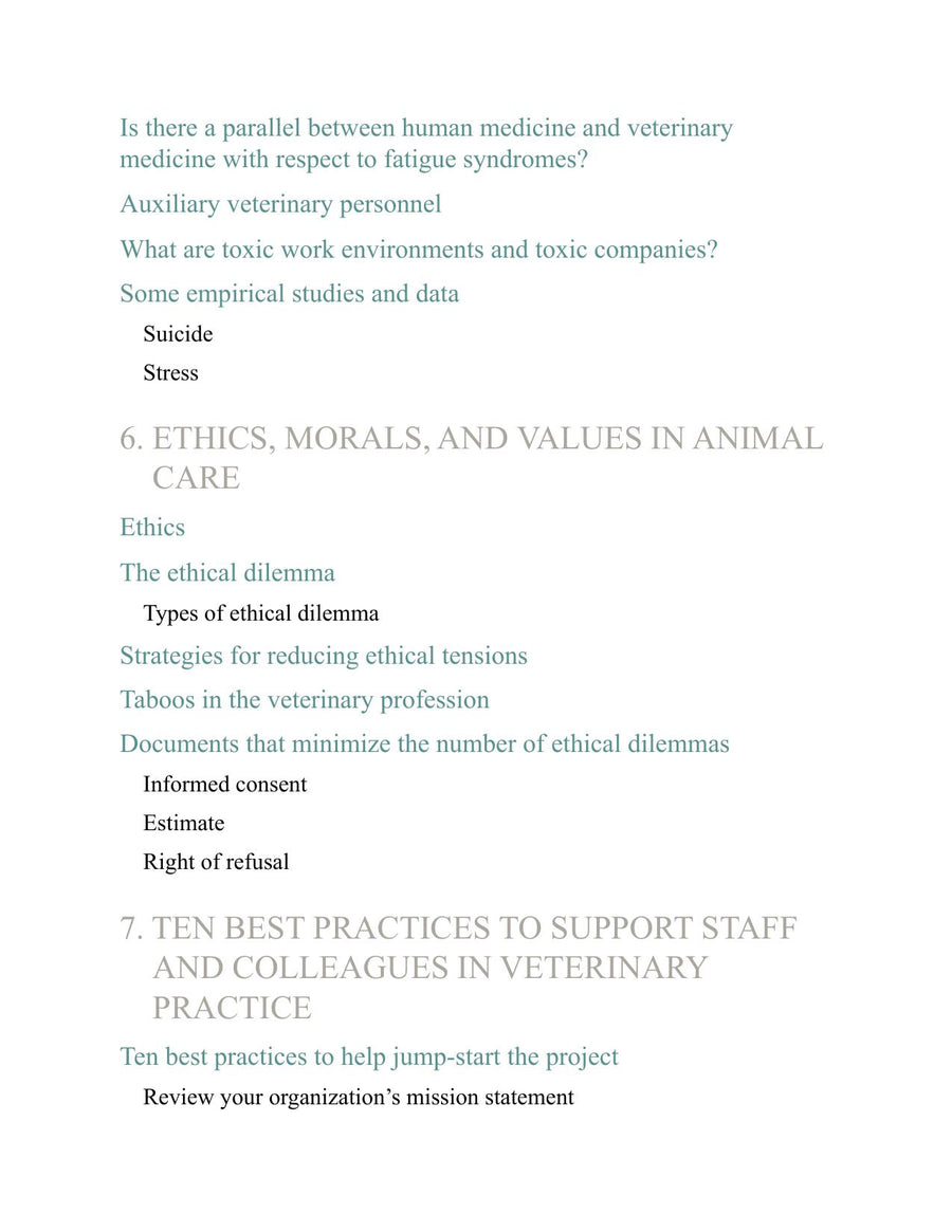 Preview page of Stress Compassion Fatigue and Burnout Handling in Veterinary Practicee