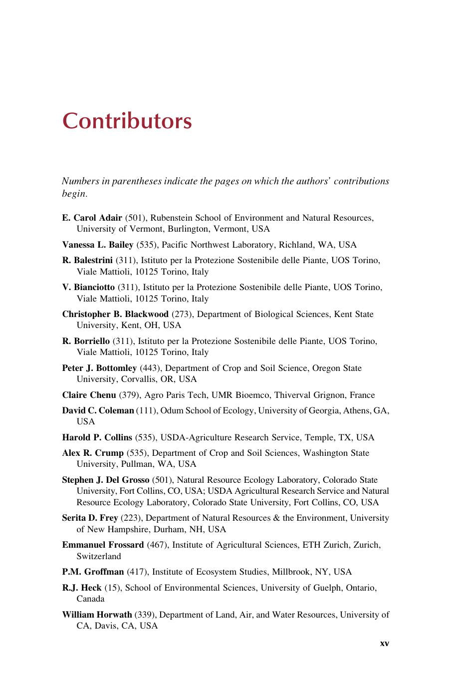 Soil Microbiology Ecology And Biochemistry 2015