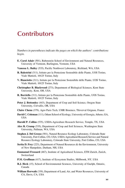 Soil Microbiology Ecology and Biochemistry 2015