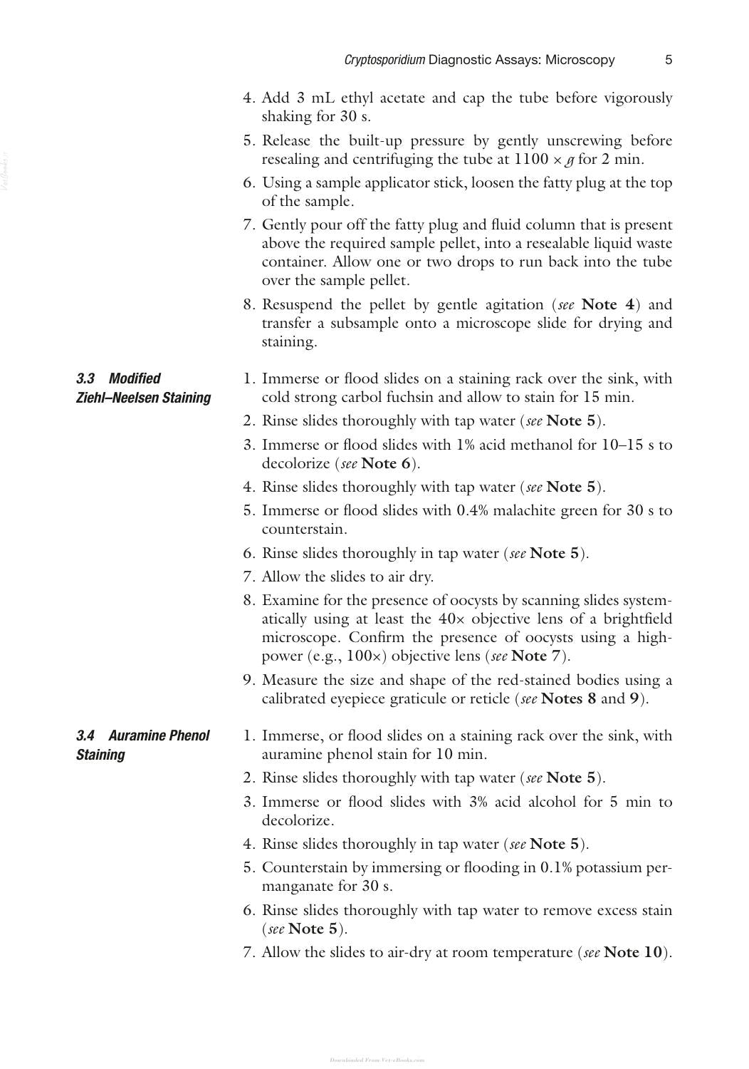 Cryptosporidium Methods And Protocols