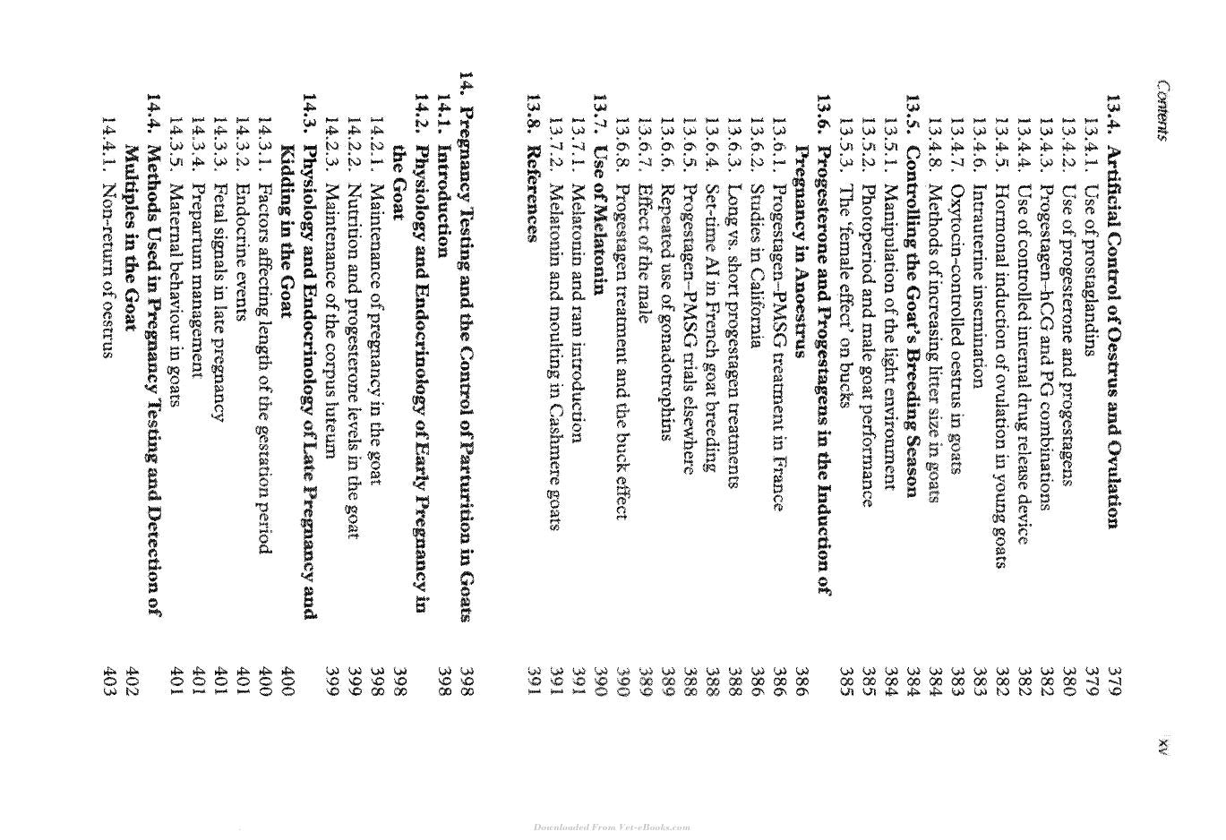 Controlled Reproduction In Sheep And Goats