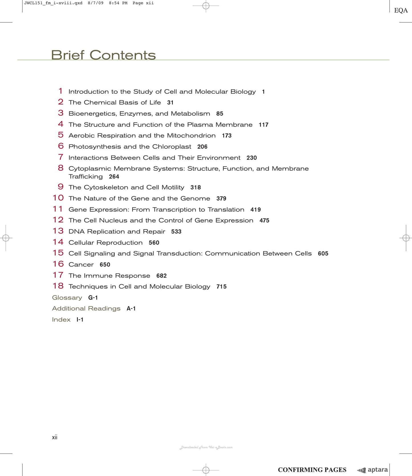 Cell And Molecular Biology Concepts And Experiments 6Th Edition