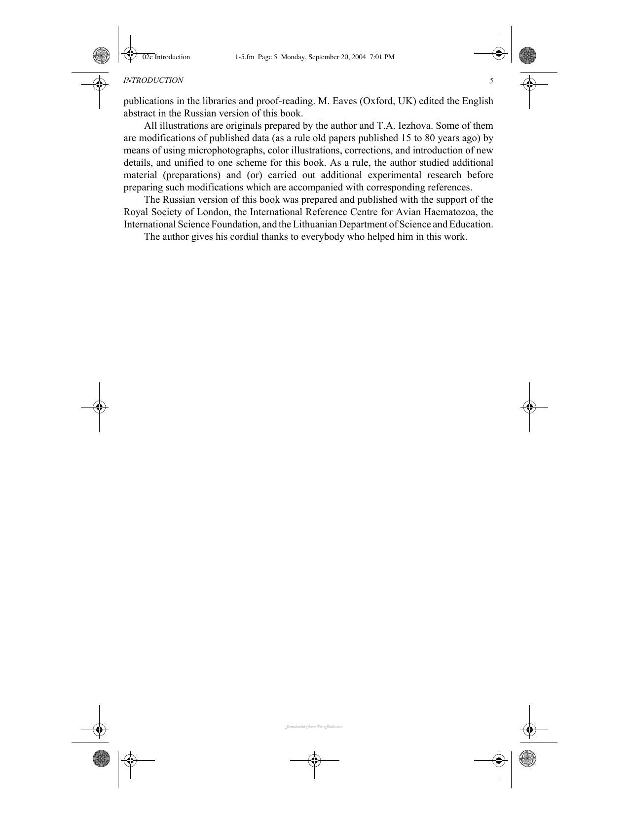 Avian Malaria Parasites And Other Haemosporidia