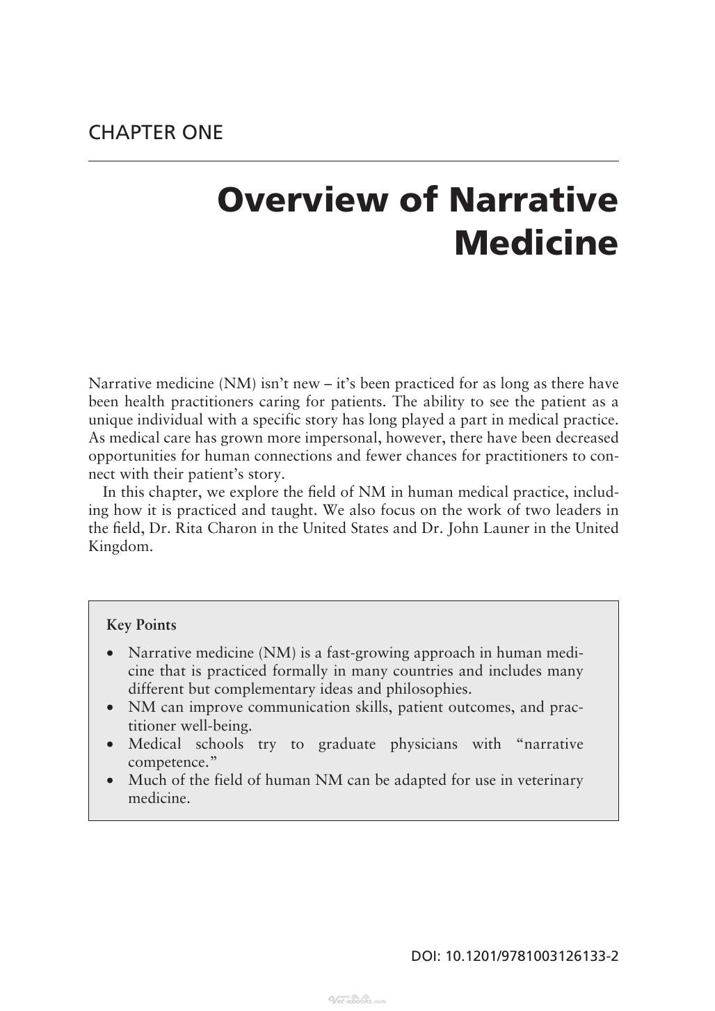 Narrative Medicine In Veterinary Practice