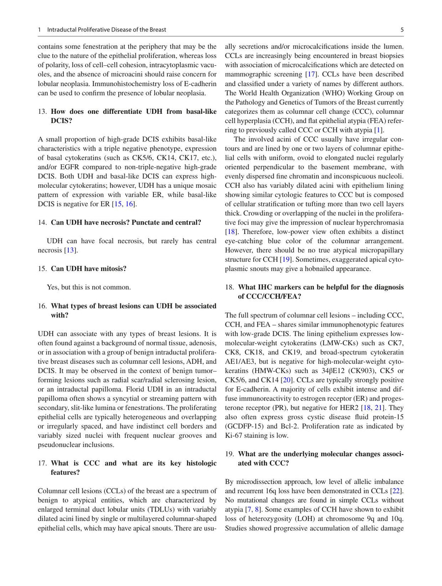Preview page of Practical Breast Pathology: Frequently Asked Questions