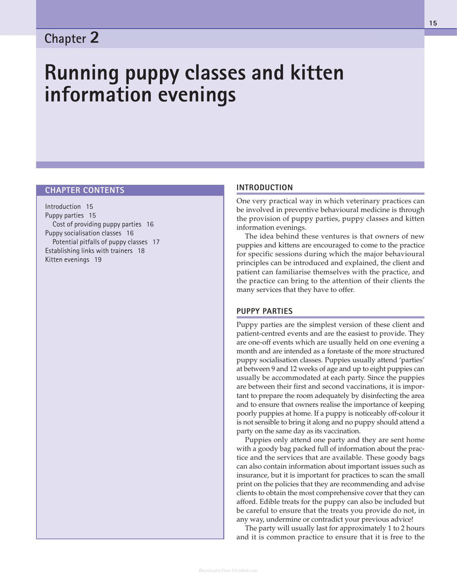 Preview page of Behaviour Problems in Small Animals Practical Advice for the Veterinary Team