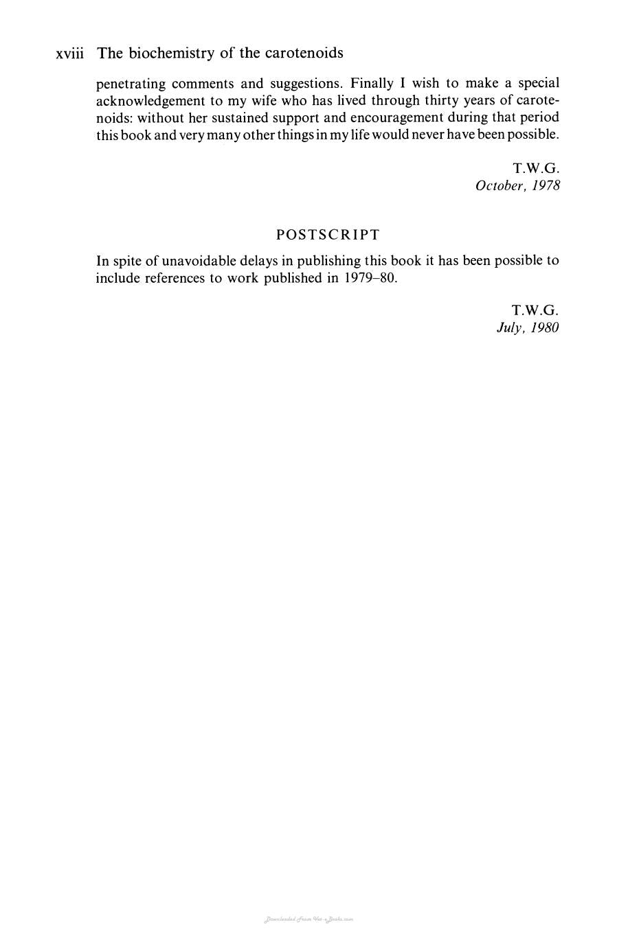 The Biochemistry Of The Carotenoids Volume I Plants