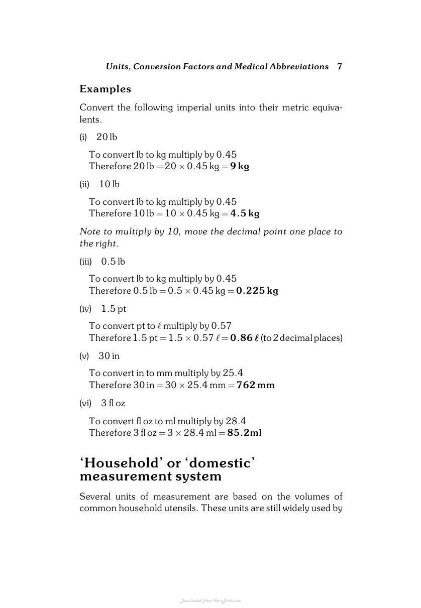 Calculations For Veterinary Nurses