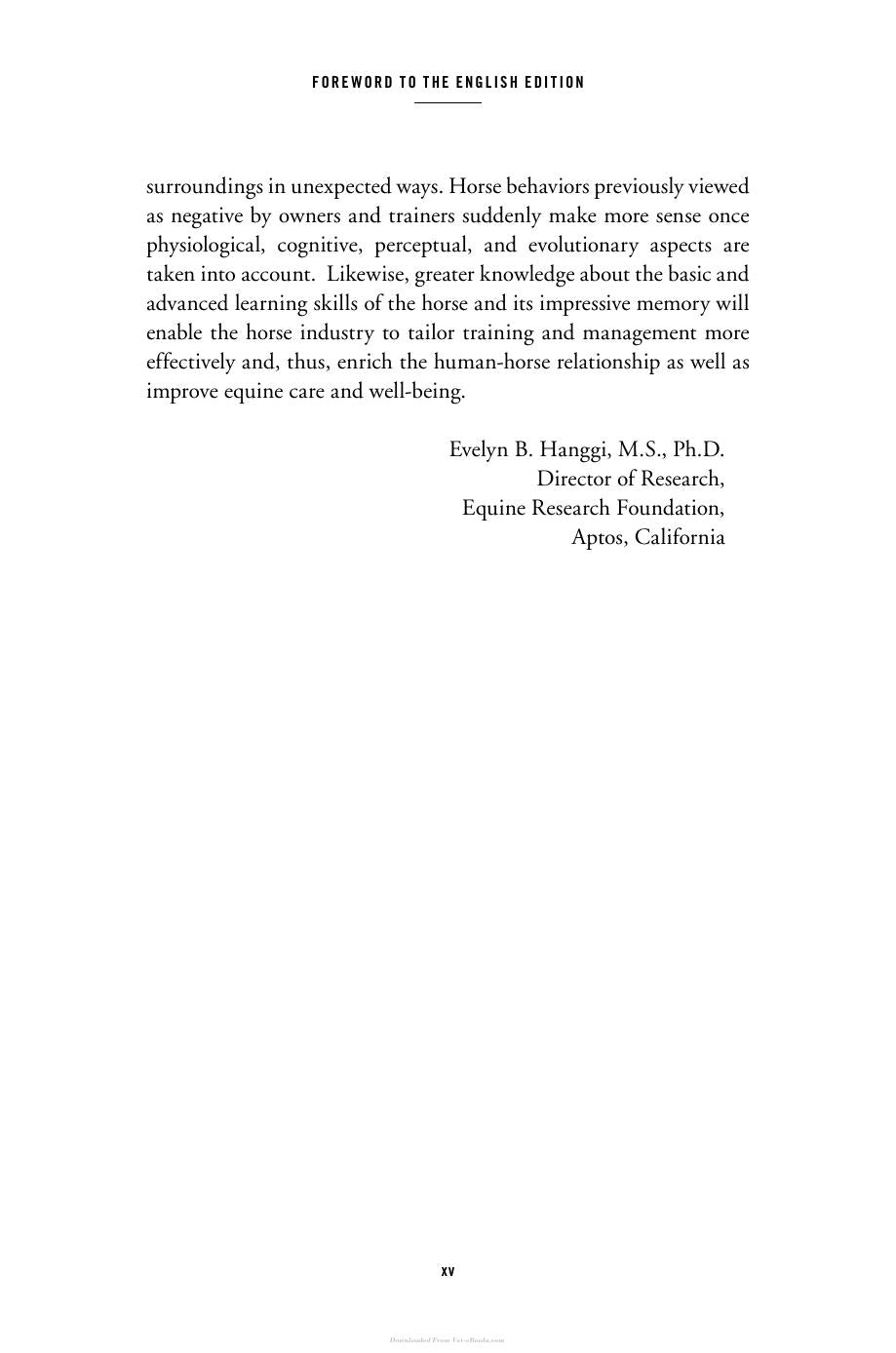 The Mind Of The Horse An Introduction To Equine Cognition
