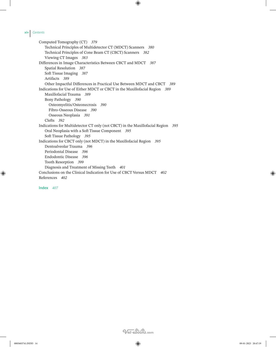 Preview page of Veterinary Oral Diagnostic Imaging