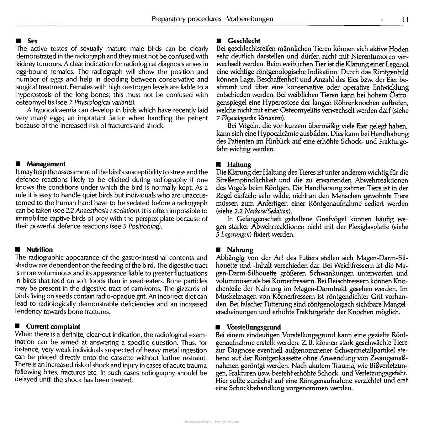 Atlas Of Radiographic Anatomy And Diagnosis Of Cage Birds