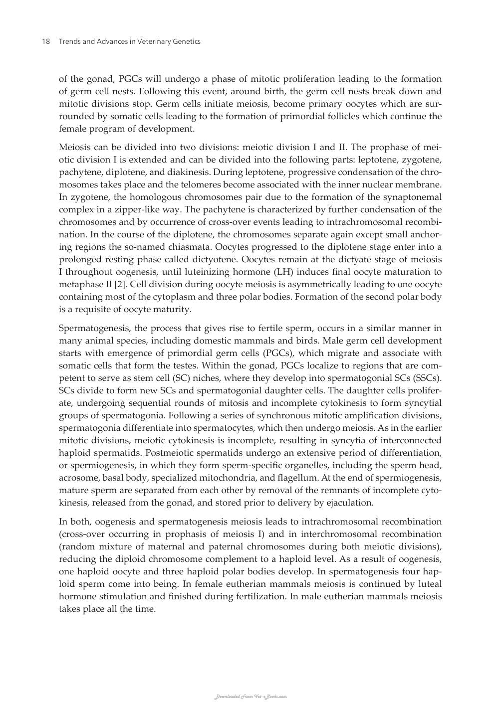 Trends And Advances In Veterinary Genetics