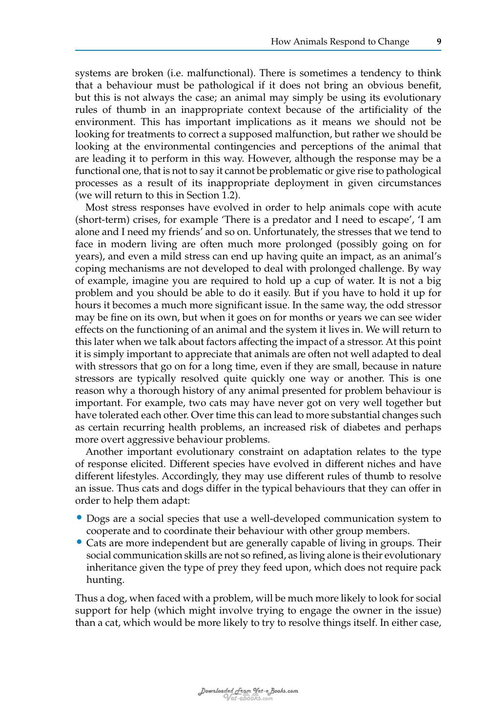 Stress And Pheromonatherapy In Small Animal Clinical Behaviour