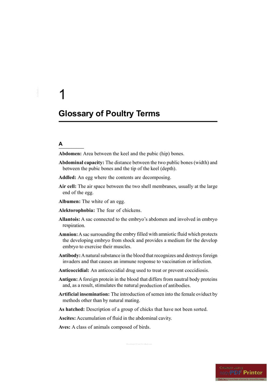 Preview page of Avian Pathology a Colour Handbook
