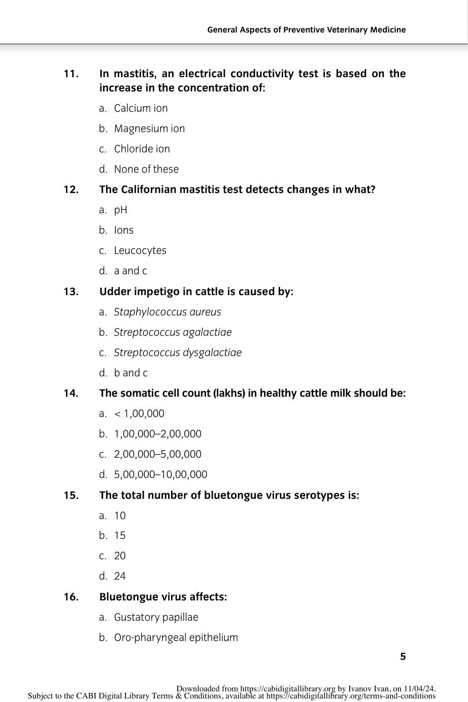 Key Questions In Preventative Farm Animal Medicine Volume 1 Types Causes And Treatment Of Infectious Diseases