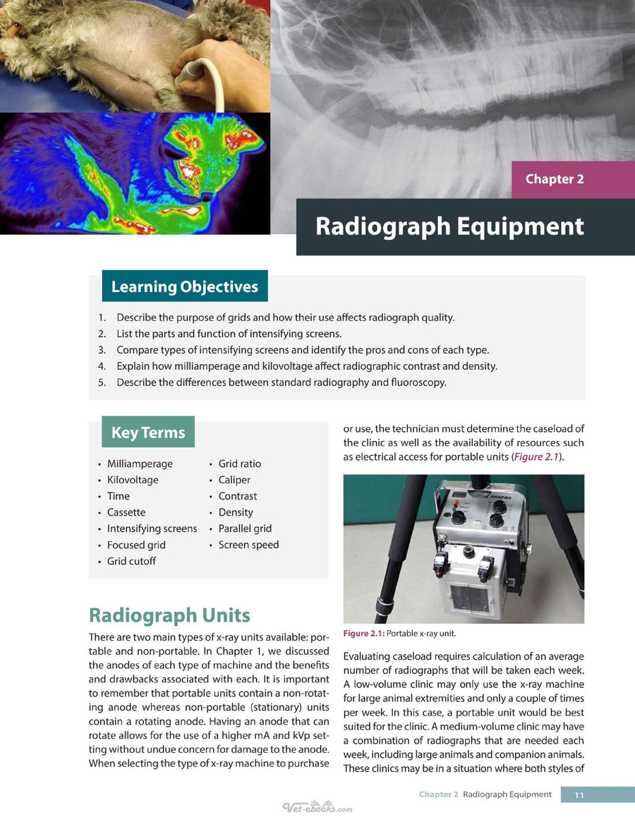 Preview page of Diagnostic Imaging for Veterinary Technicians 2nd Edition