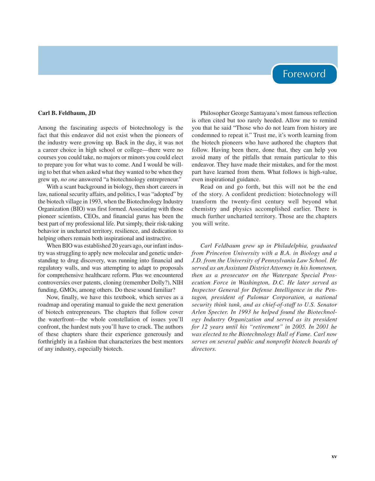 Biotechnology Entrepreneurship Starting Managing And Leading Biotech Companies