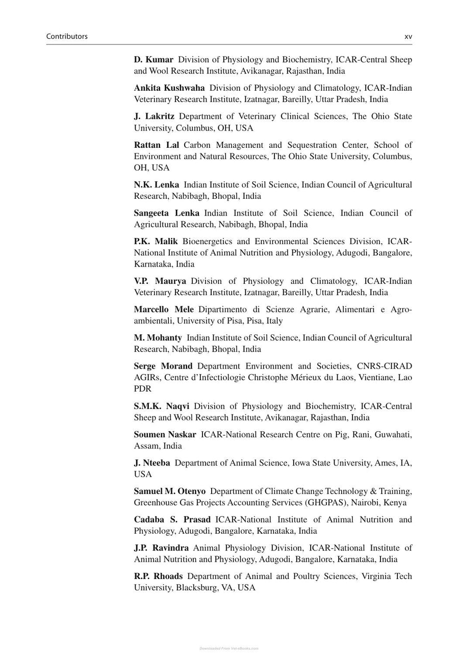Preview page of Climate Change Impact on Livestock Adaptation and Mitigation