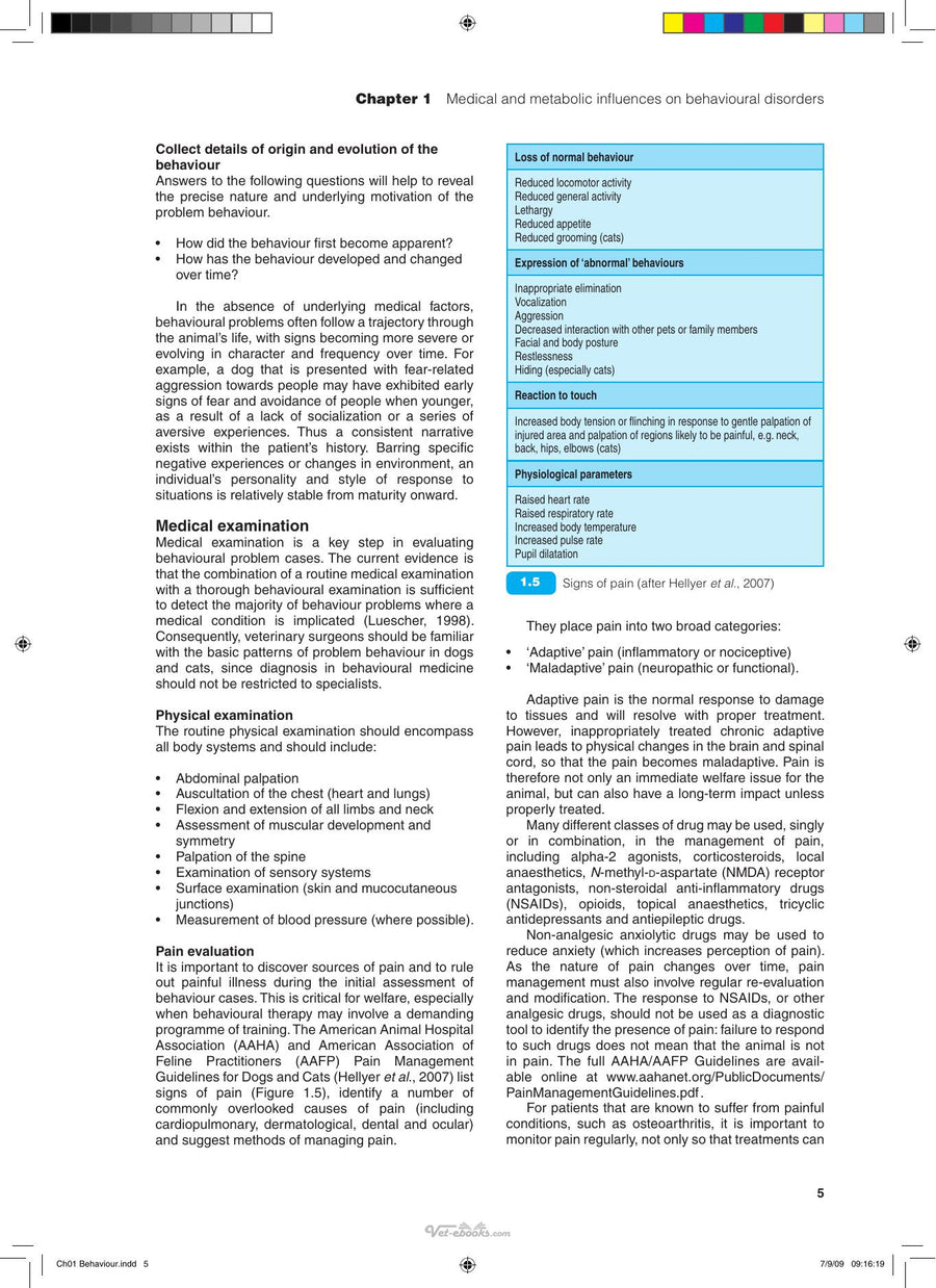 Preview page of Bsava Manual of Canine and Feline Behavioural Medicine 2nd Edition