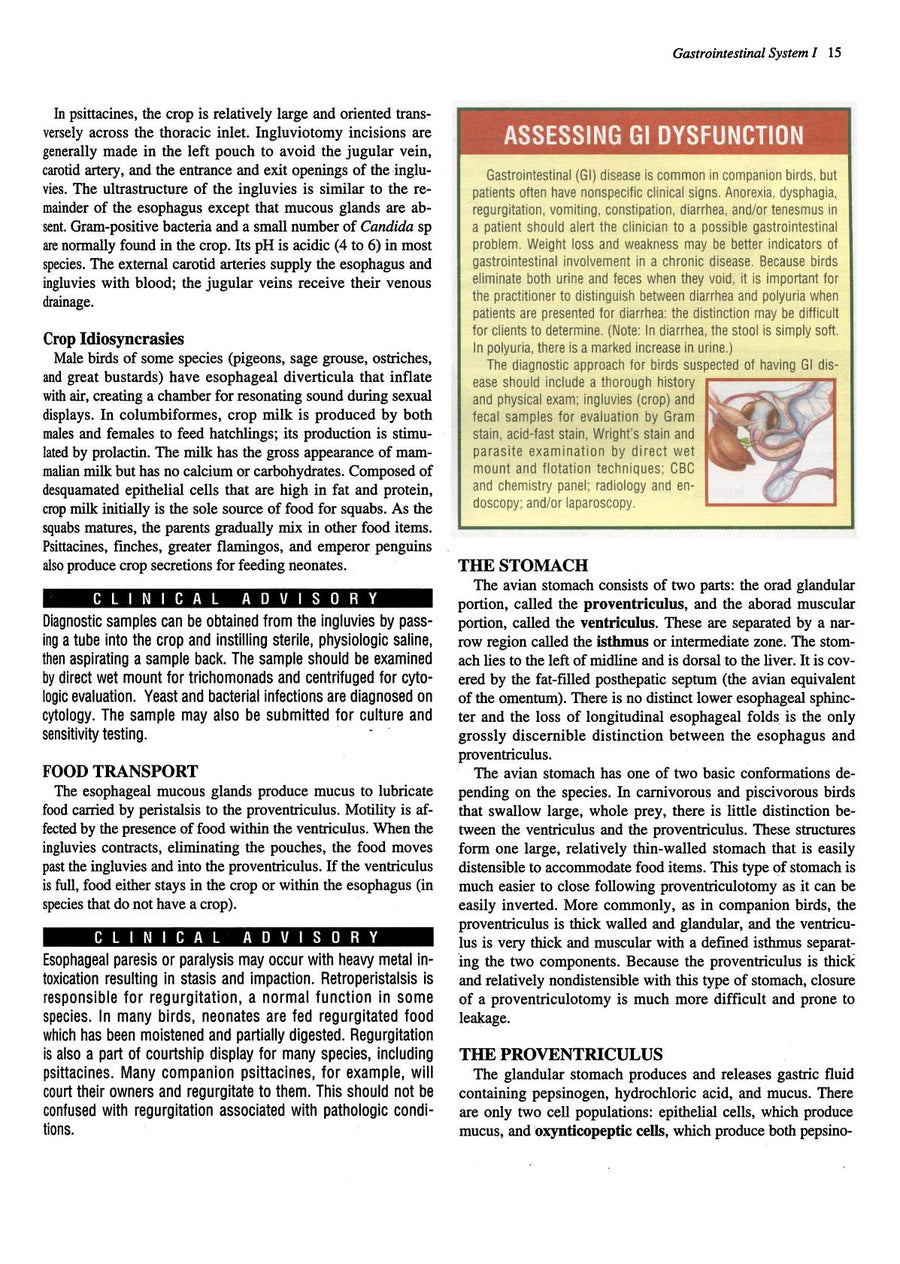 Preview page of Practical Avian Medicine: The Compendium Collection