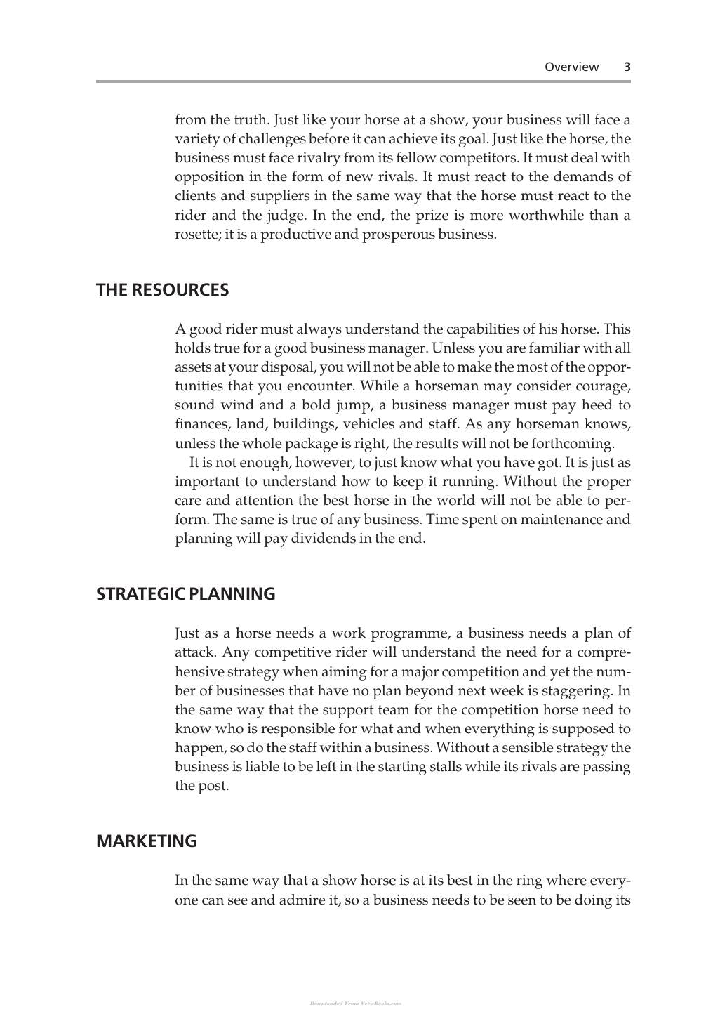 Business Management For The Equine Industry