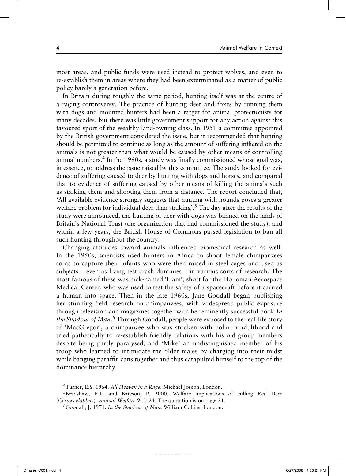 Understanding Animal Welfare The Science In Its Cultural Context