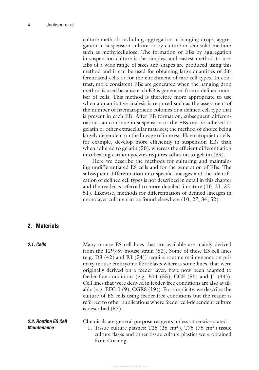 Mouse Cell Culture Methods And Protocols