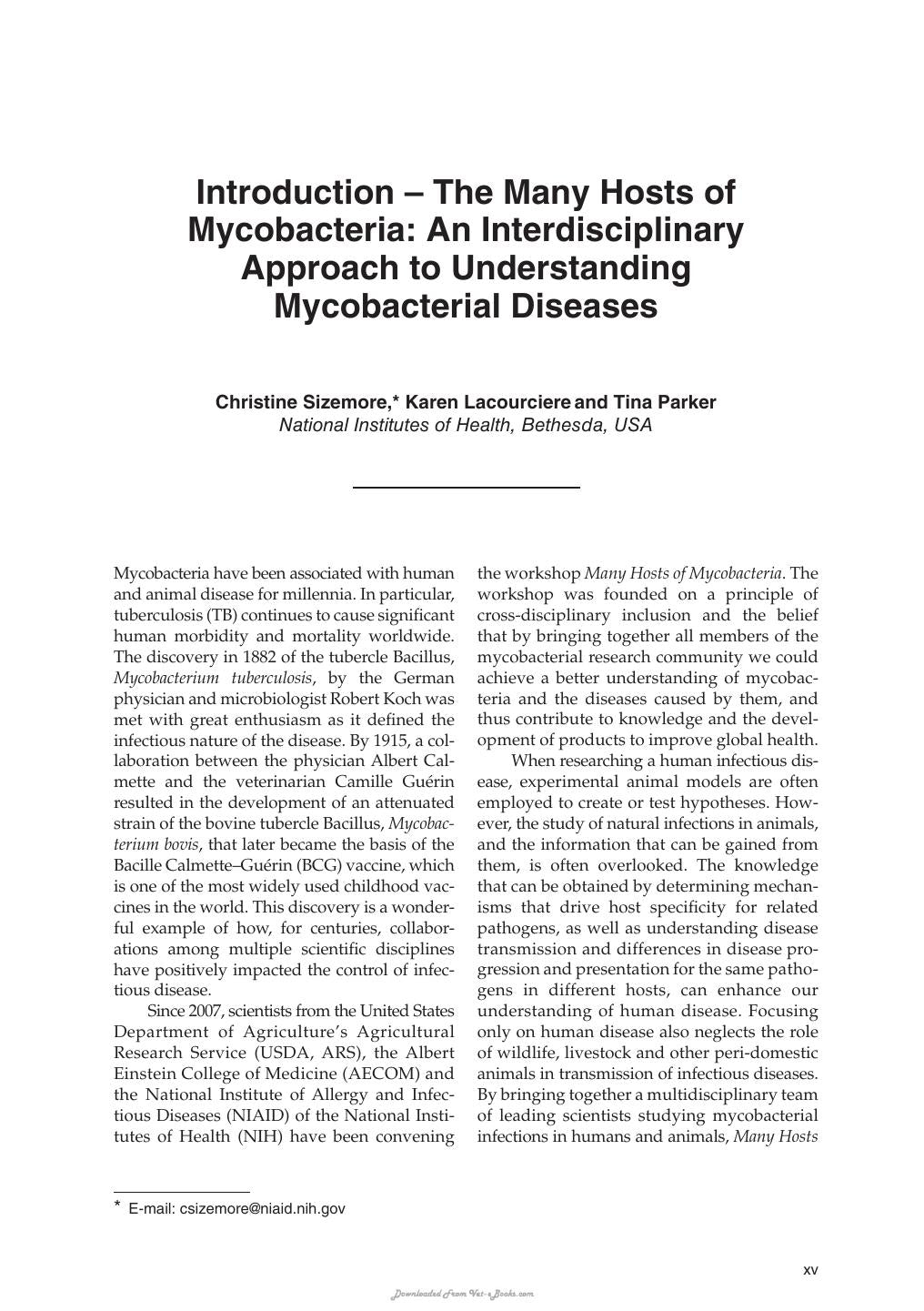 Tuberculosis Leprosy And Mycobacterial Diseases Of Man And Animals The Many Hosts Of Mycobacteria