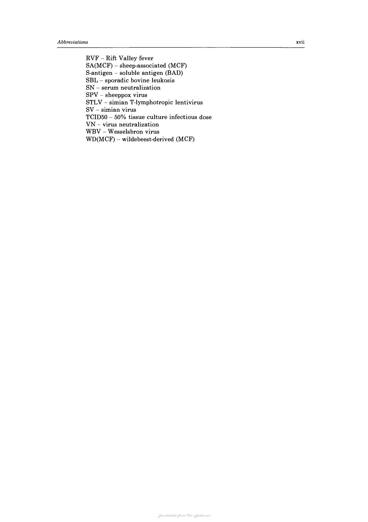 Virus Infections Of Ruminants