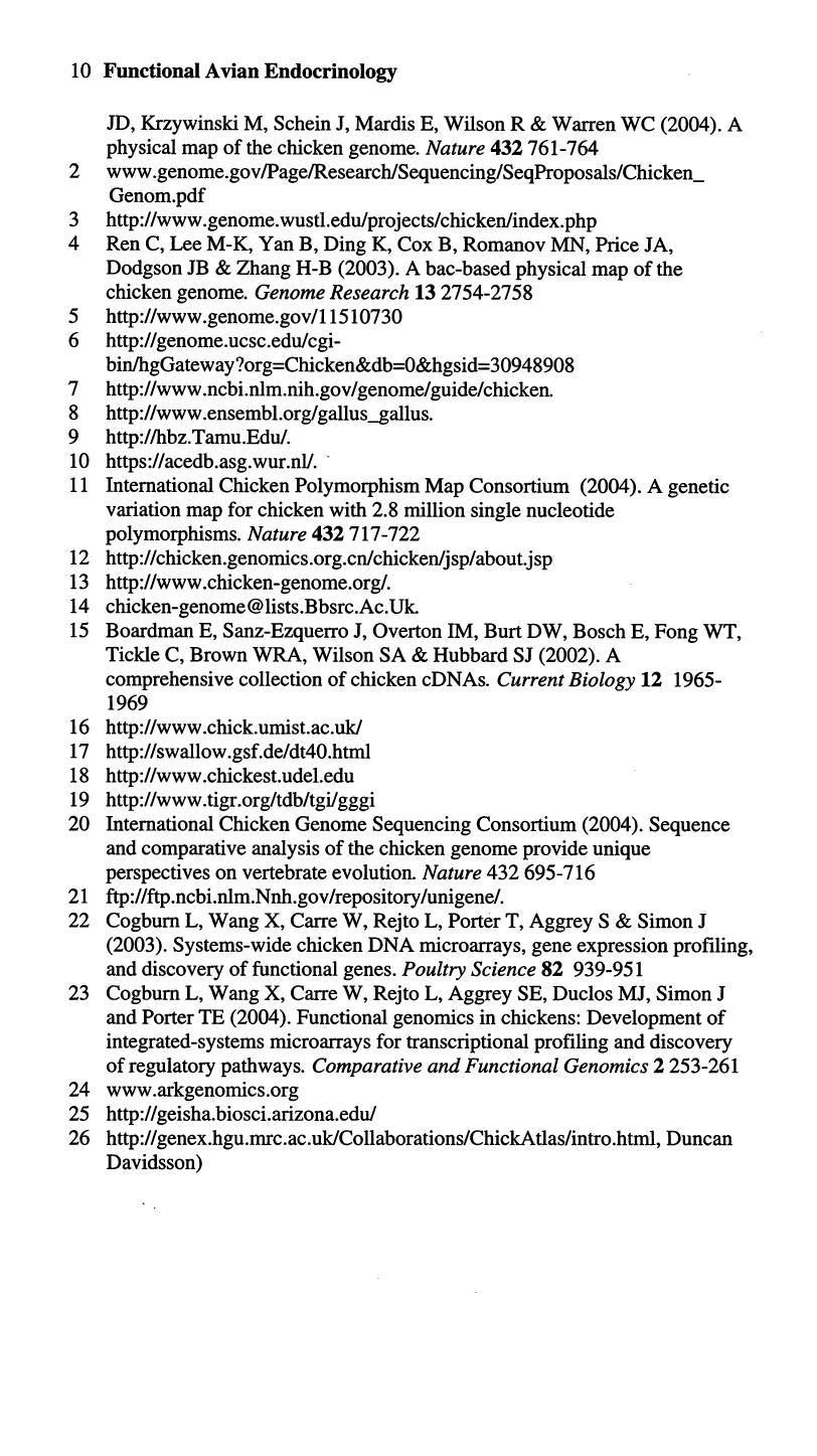 Preview page of Functional Avian Endocrinology