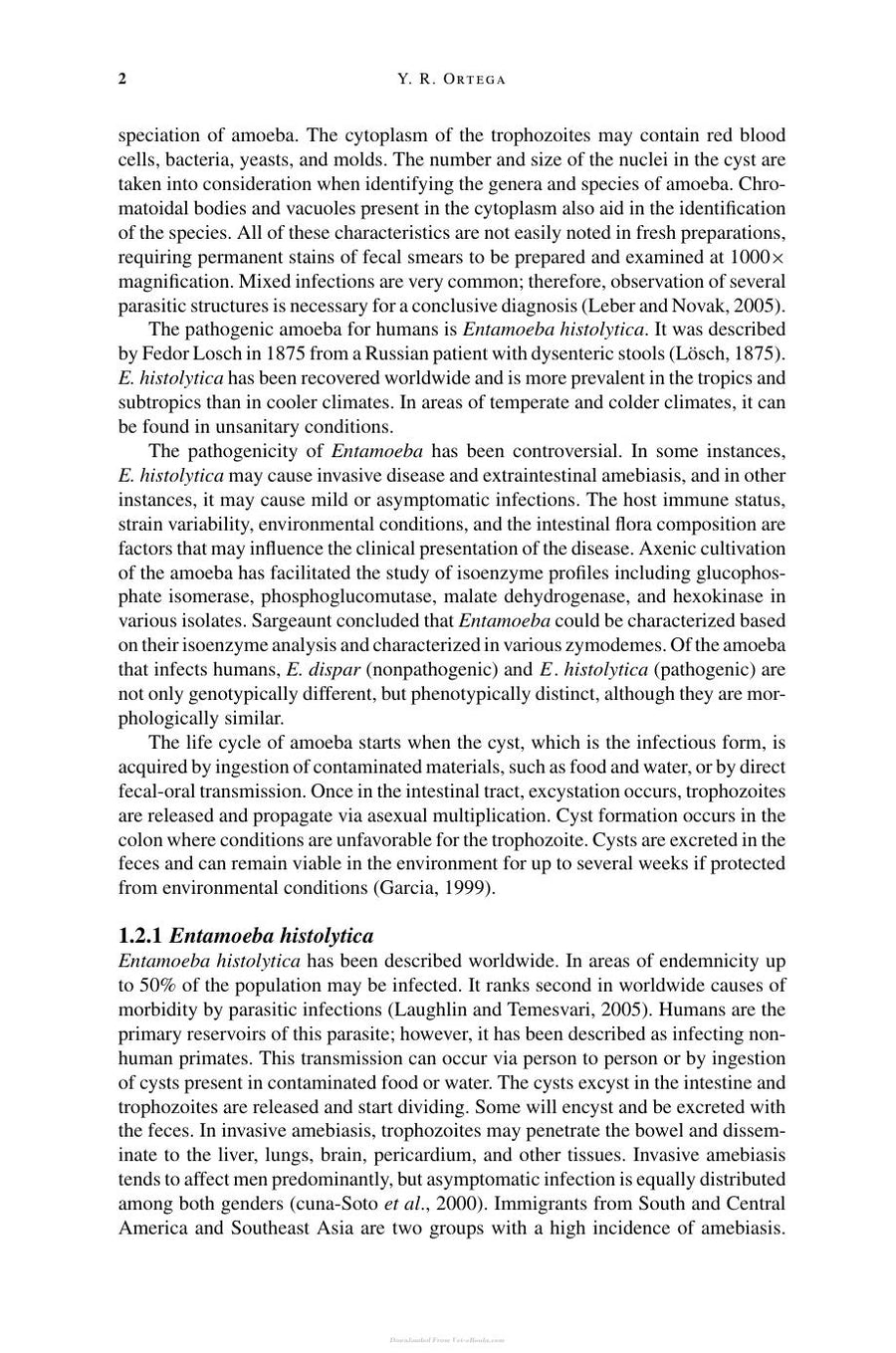 Preview page of Ortega Foodborne Parasites PDF